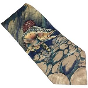 Field & Stream Silk Tie Fish USA